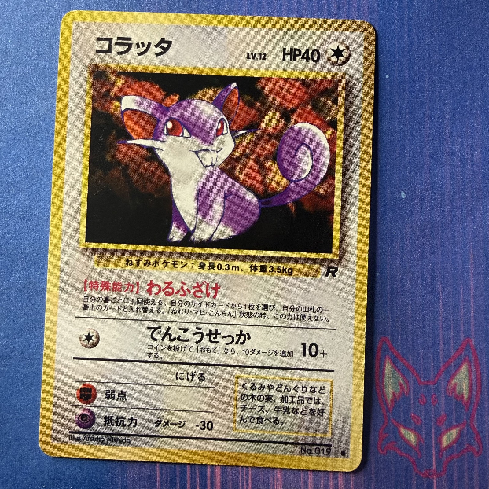 Rocket Gang - NM - Rattata No. 019 Japanese US Seller
