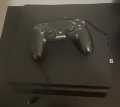 Sony PlayStation 4 Slim PS4 Console Black w/ DualShock 4, With Game