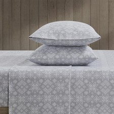 Bearpaw - Queen Sheets, 4-Piece Cotton Flannel Bedding with Matching Pillowca...
