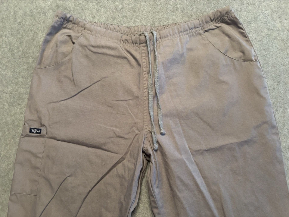Tafford Uniforms Medical Scrub Pants Unisex Medium Gray Drawstring Closure - Image 4 of 4