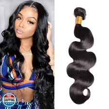 HeioWuio Body Wave Brazilian Remy 1 Bundles Extensions For Women Hair Weaves 