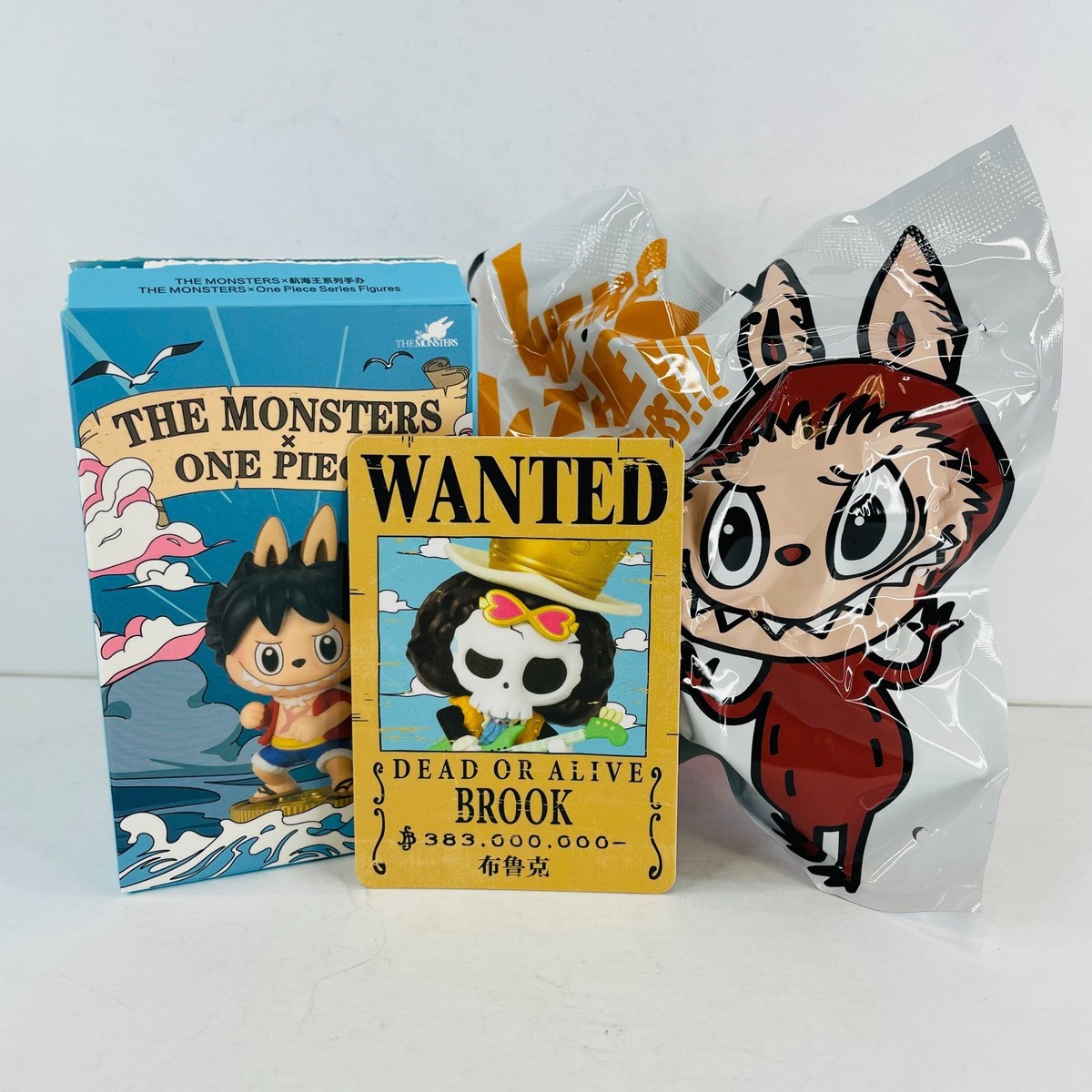 POP MART Labubu The Monsters x One Piece Figure Toy Doll - BROOK