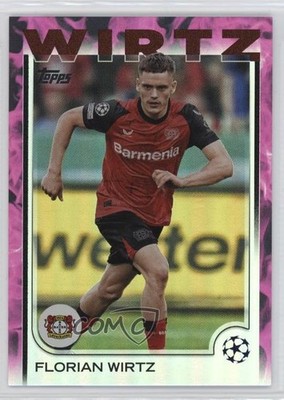 2024-25 Topps UEFA Club Competitions Pink Inferno /75 Florian Wirtz #150 7ba