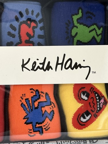 New Artist Keith Haring Crew Socks 8-Pairs Multiple Designs Size 10-13 Adult Men - Picture 5 of 7