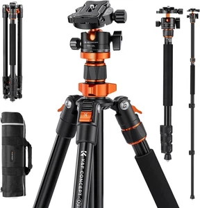 K&F CONCEPT 78" Trépied de voyage robuste pour appareil photo DSLR caméra