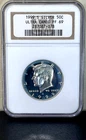 1999 S Proof Silver Kennedy Half Dollar NGC PF69 Ultra Cameo-Early NGC Holder!