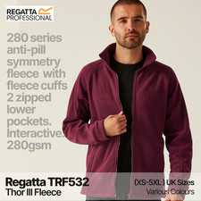 Image of Regatta TRF532 Thor III Fleece| Men's Workwear Outdoor Jacket |XS-5XL| 8 Colours