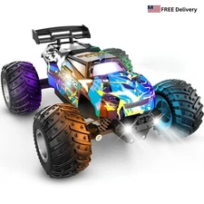 RC Truck 2WD Offroad 12 MPH 2 Batteries Toy Vehicle Remote Control Pickup Car