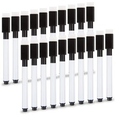 Black Magnetic Dry Erase Markers 20 Pcs Fine Tip Whiteboard Markers School Offic