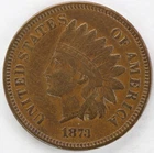 Cleaned XF 1873 Open 3 Indian Head Cent