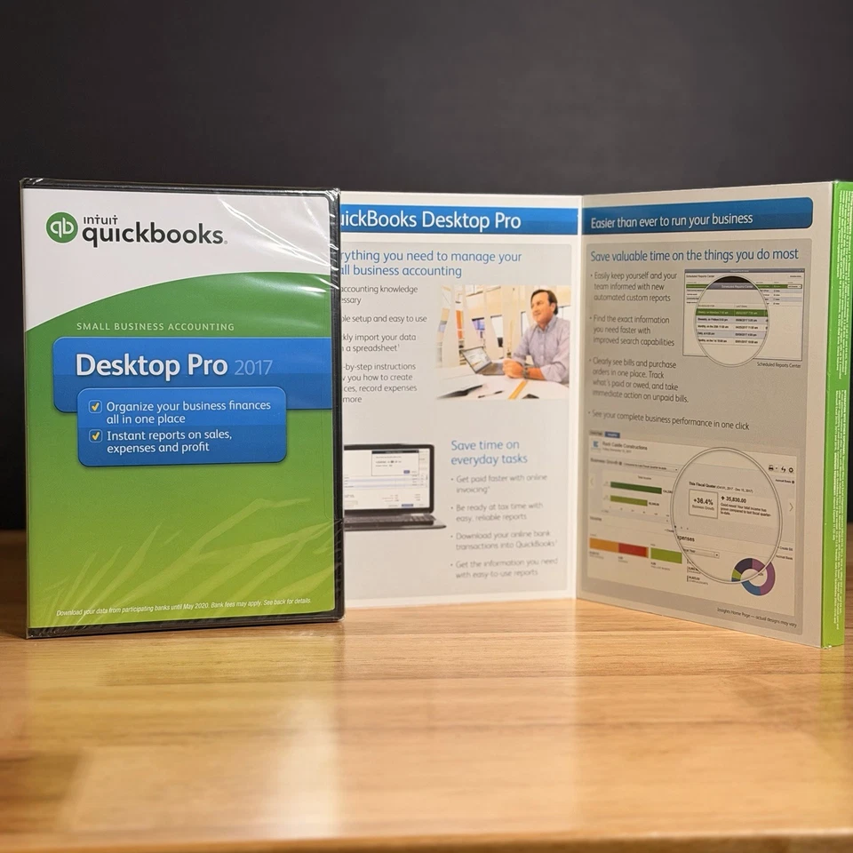 NEW Quickbooks 2017 Desktop Pro Windows US Retail Accounting - SEALED - Image 4 of 4