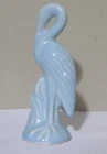 Vtg Shawnee Wading Bird Figurine Crane Heron Stork Blue Pottery 5.25" Tall