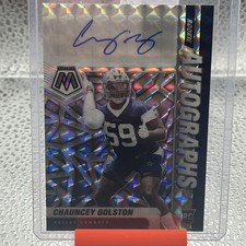 2021 Panini Mosaic - Chauncey Golston Rookie Autographs Silver Mosaic #RA-50 RC