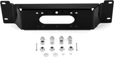 WeiSen Winch Mounting Bracket Plate Compatible with Polaris Ranger Crew Black 