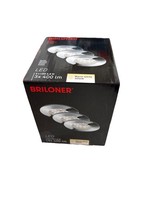 3X Briloner Rund Led Einbauleuchte Chrom 3X 4,8W Modul 3X 400Lm 3000K Warm IP44