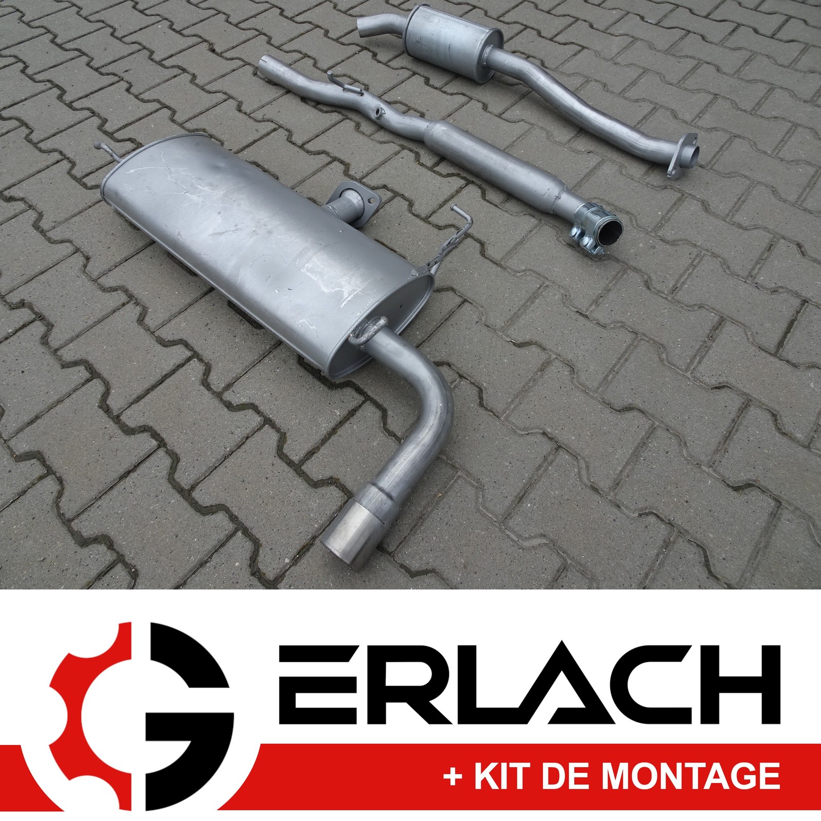Pot échappement silencieux Mitsubishi Lancer VIII 1.8 essence 6217 arrière