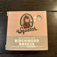 Dr. Squatch Birchwood Breeze Natural Bar Soap New