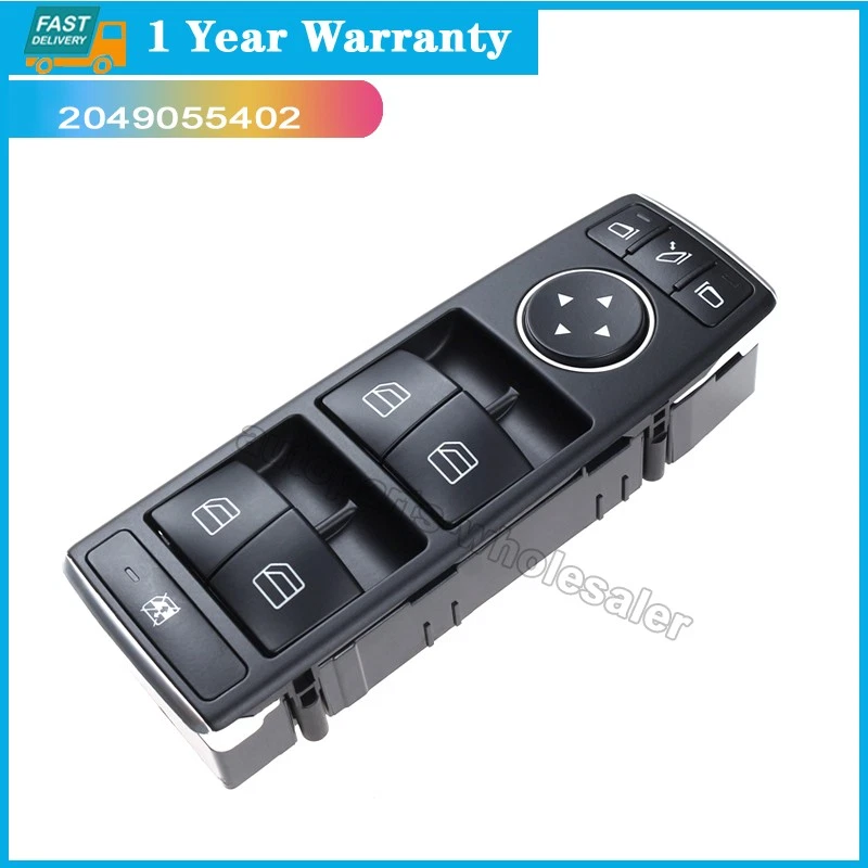 Interruptor de ventana eléctrico A2049055402 para Mercedes-Benz W204 W212 Clase C E Foto 2 de 4