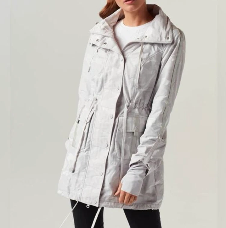 エムミーエメ Blanc noir hooded long coat Asym Hooded Moto - Blanc Noir Online Store