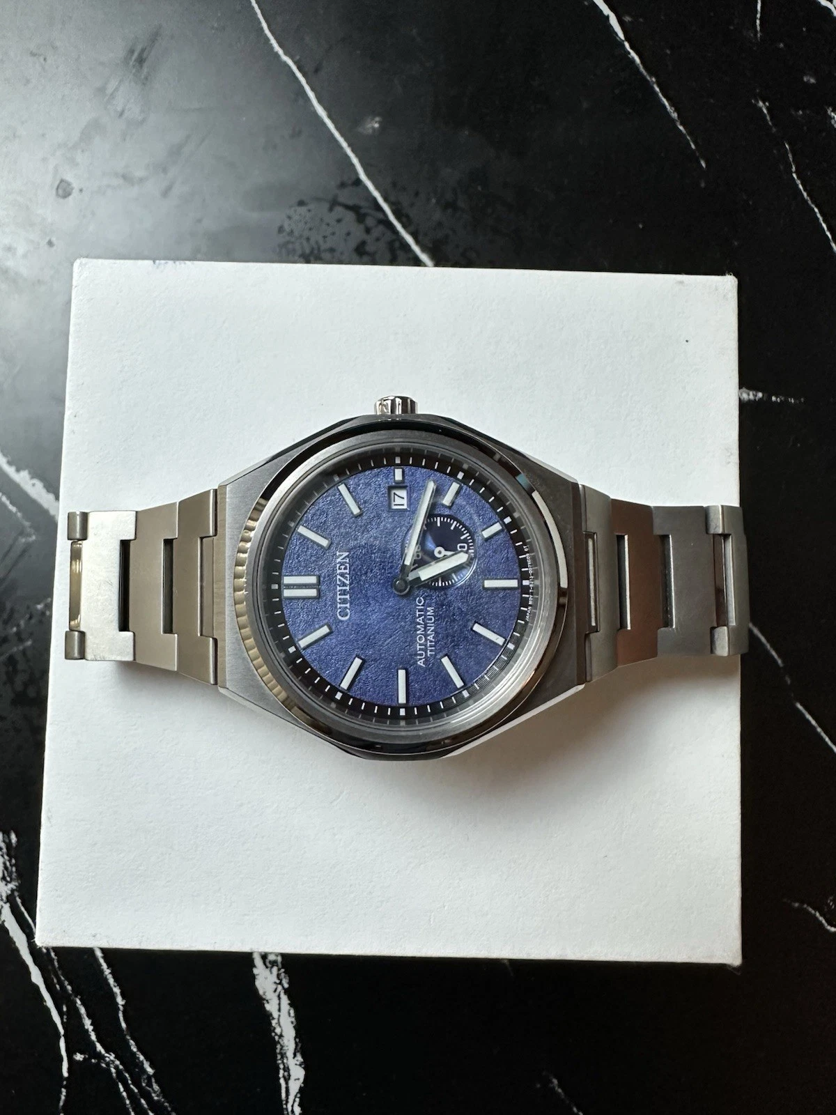 Citizen Zenshin Automatic Blue Dial Men's Watch Titanium 40mm Clean NJ0180-80L