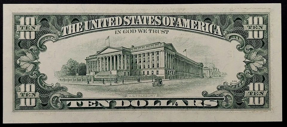 1993 $10 Federal Reserve Note, San Francisco! Uncirculated! Fr# 2030 L. - Image 4 of 4