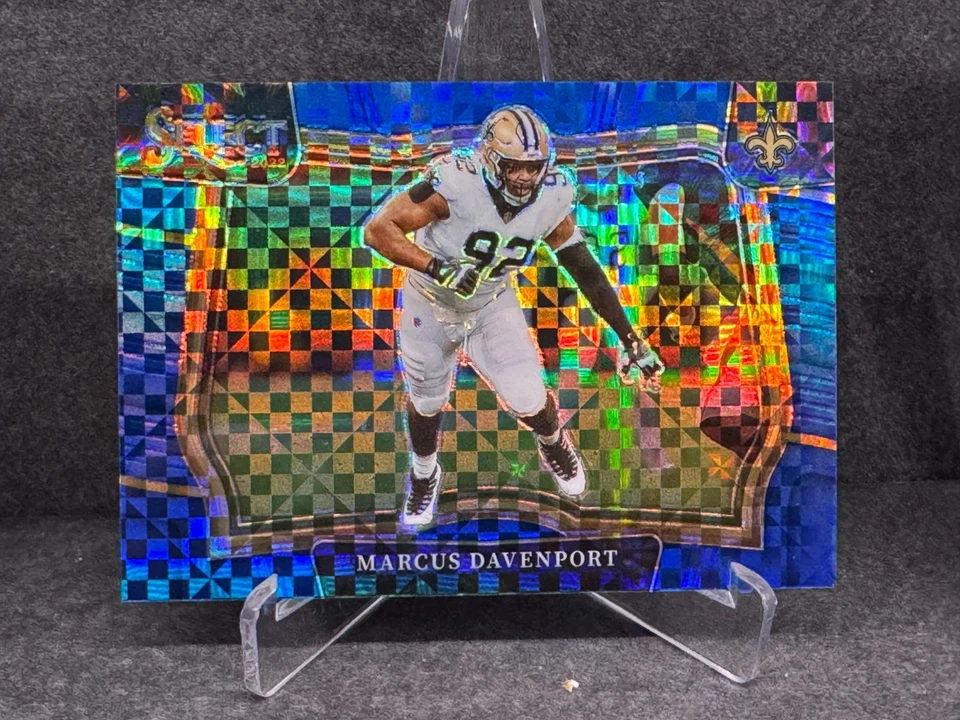 Marcus Davenport 2022 Panini Select Blue Prizm #469 SP /49 - Image 4 of 4