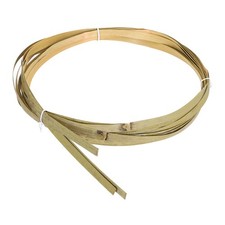 3 Roll Bamboo Strips for Weaving,0.39"x10ft Basket Weaving Supplies 0.6mm Green