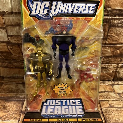 Justice League Unlimited GOLDFACE  And EVIL STAR In Package Adult Collector