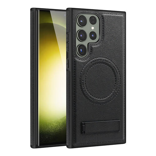 For Samsung Galaxy S25 S24 S23 S22 Ultra Plus Leather Magnetic Case Stand Cover - Bild 8 von 33