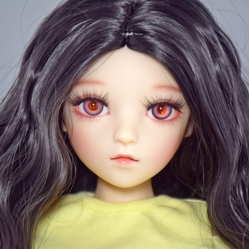 60cm Height BJD Toy Large Girl Doll w/ Clothes Set Black Curly Wig Head can open - Picture 4 of 22