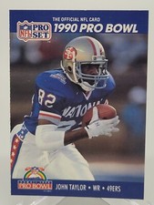 1990 PRO SET JOHN TAYLOR PRO BOWL FOOTBALL CARD 49ERS NFL NFC donruss topps