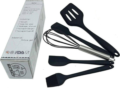 Silicone Cookware, Silicone Spoon 5 Pcs, a Set of Kitchen Accessories of 5 Pcs.,