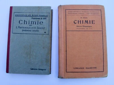 chimie brevet élémentaire Delagrave 1939 Pastouriaux Cointet Hachette 1920 - Photo 1/4