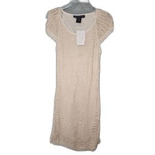 NWT Bohemian Cafe Ivory Lace Short Sleeve Dress Sz M