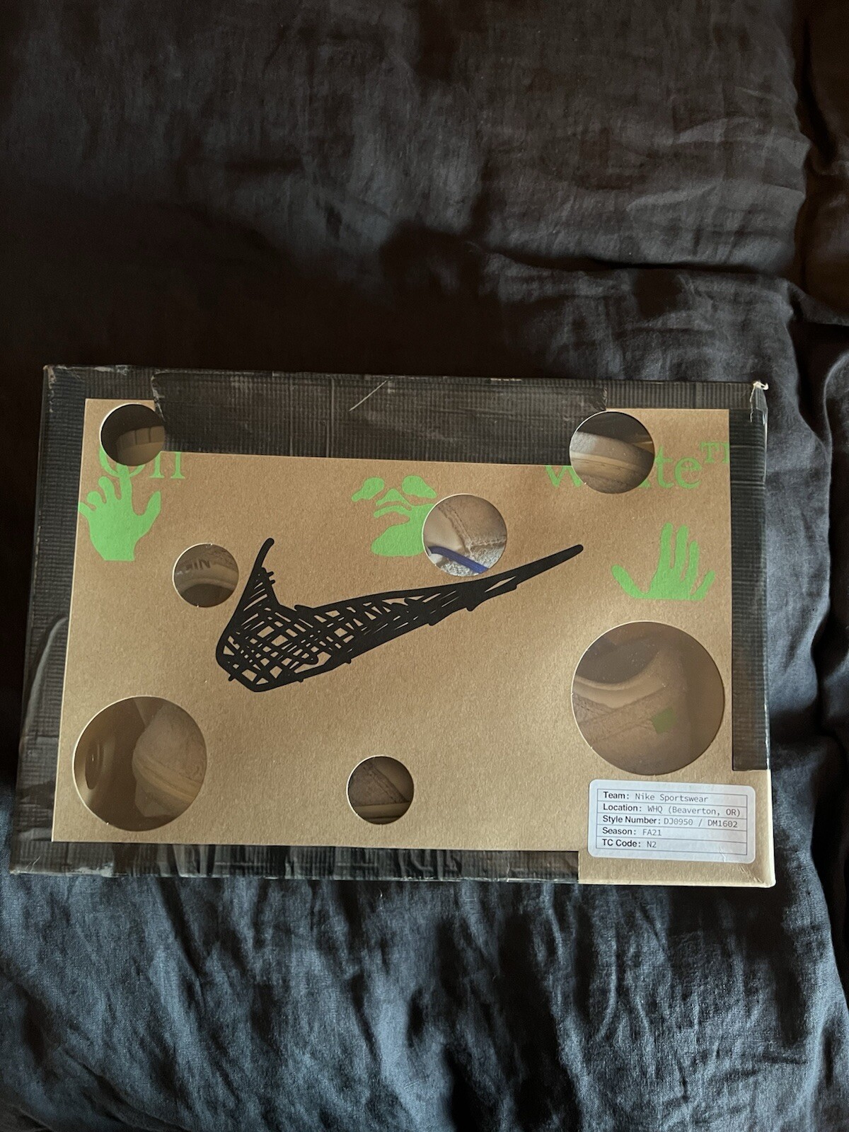 OFF WHITE X NIKE Nike Dunk Low X Off White UK 8.5 Lotto 32 di 50