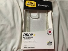 Otterbox series symmetry iPhone 2020 medium case new clear w/silver bumper 77-65
