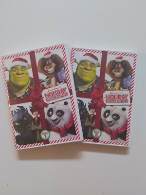Holiday Collection TWO DVD Set FOUR Christmas MOVIES Shrek Madagascar READ DESC