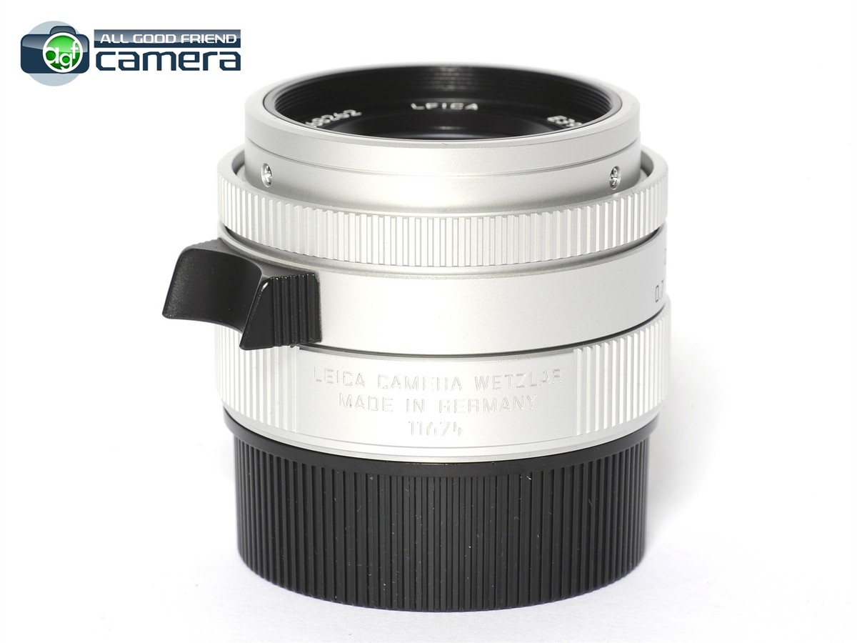 Leica Summicron-M 35mm F/2 ASPH. Lens Silver 11674 *MINT