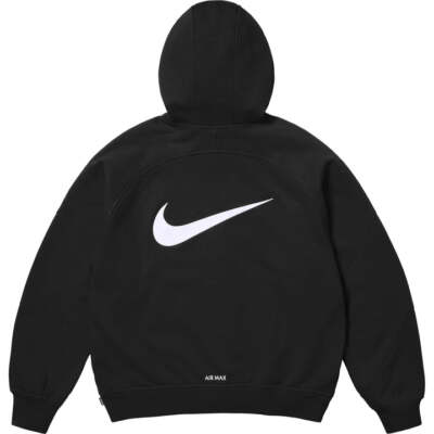 トップス Supreme x Nike Zip Up Hooded Sweatshirt Supreme x Nike Zip Up Hooded Sweatshirt Black SS25 BRAND NEW