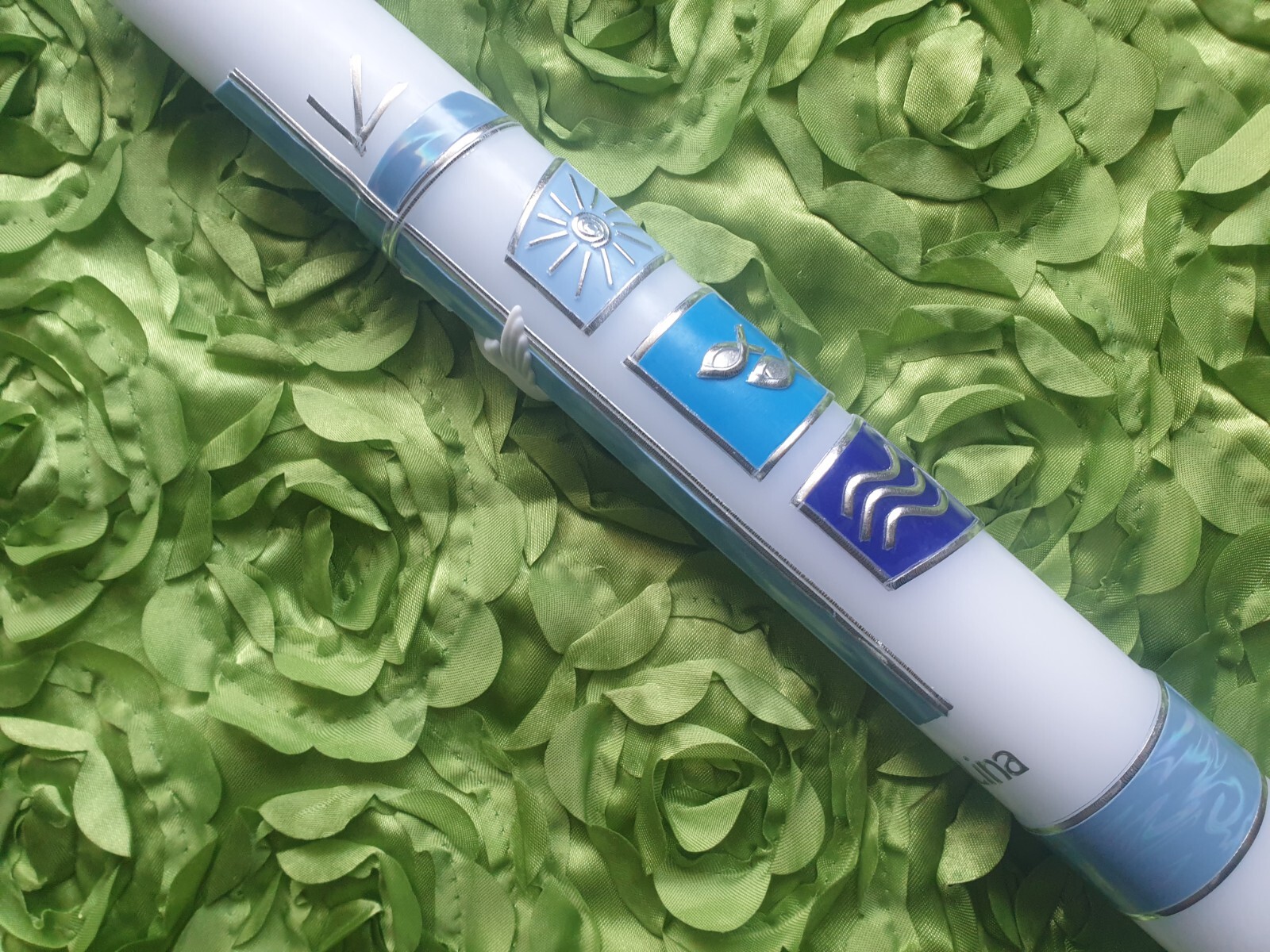 Taufkerze/Kommunionkerze Größe 400/40mm