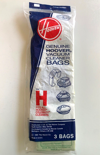 HOOVER Vacuum Bags H CELEBRITY Cleaners Refill 4 Packages 4010009H NEW NOS - Picture 2 of 3