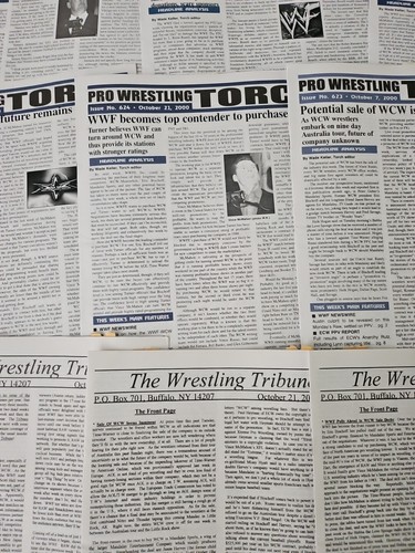 Lot of 26 Yr 2000/2001 PRO WRESTLING TORCH NEWSPAPERS Wrestling Wwf Cb47 - Picture 15 of 24