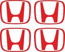 4 Logo Sticker Wheel Center Caps Decal For Honda Civic Accord Crv Vtec Si-