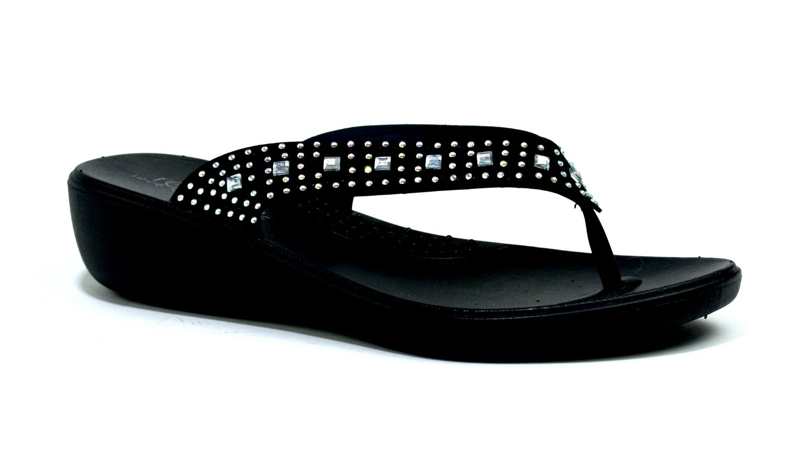 Ladies Diamante Sandals Womens Flip Flops Toe Post Summer Slippers UK