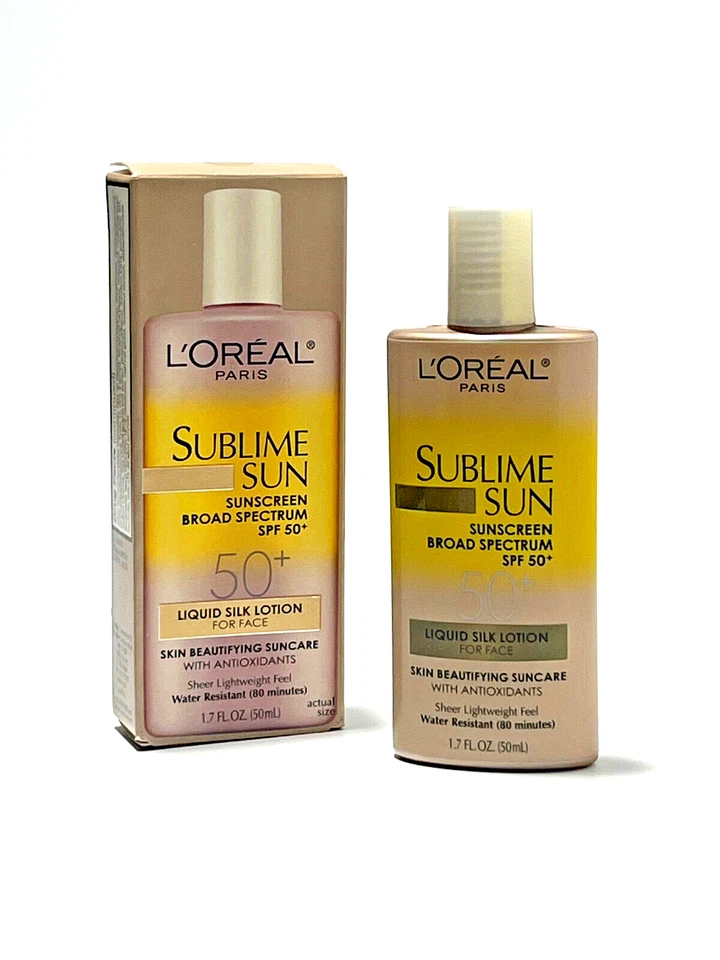 L'Oreal Sublime Sun Advanced Sunscreen Lotion SPF 50+ For Face 1.7 oz Expired - Image 2 of 4
