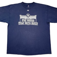 Camiseta de béisbol de colección The House That Ruth Built Old New York Yankee Stadium 2XL