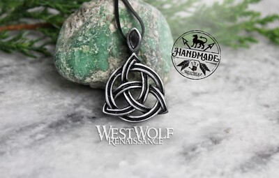 #ad Celtic Triquetra or quot;Trinity Knotquot; Pendant Gaelic Irish Viking Norse Ireland $28.95
