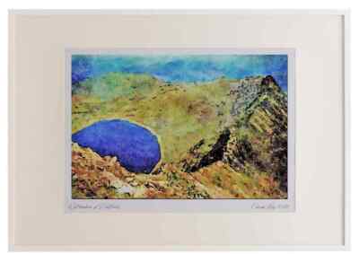 671081 Striding Edge From Helvellyn Lake District England A2 Picture Frame Wate