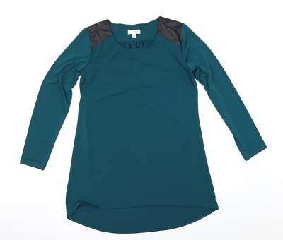 Susan Graver Damen Tunika Bluse grün Polyestermischung Größe S