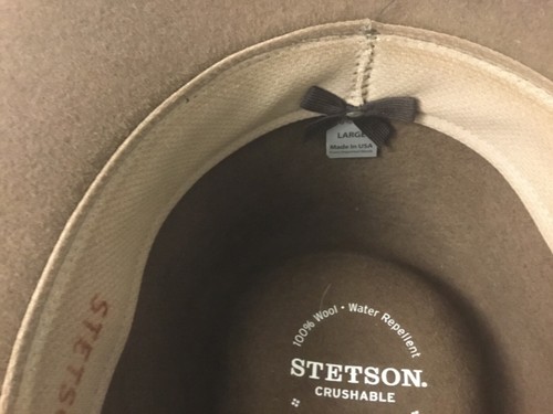Sombrero Stetson Mountain Sky aplastable al aire libre resistente al agua 100 % fieltro de lana mediano - Imagen 7 de 9